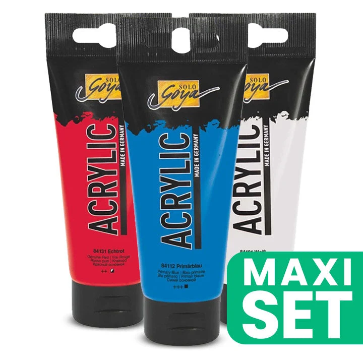 Solo Goya Acrylic Paint Set of 3 x 100 ml - Nautic Tones