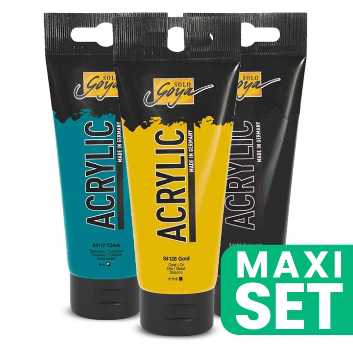 Solo Goya Acrylic Paint Set of 3 x 100 ml - Greek Holiday