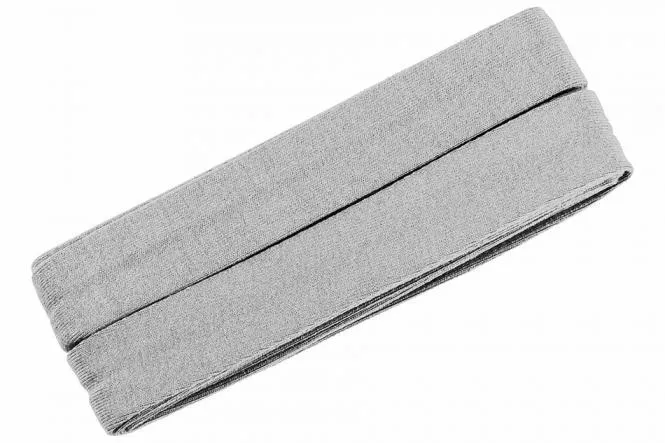 Jersey-Schrägband Viskose 3 Meter grau beigegrau Nr. 052
