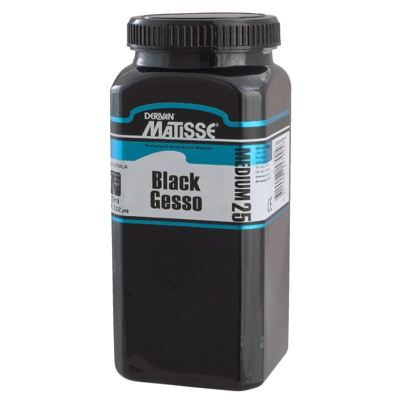 Derivan Matisse MM25 Black Gesso Medium 500ml