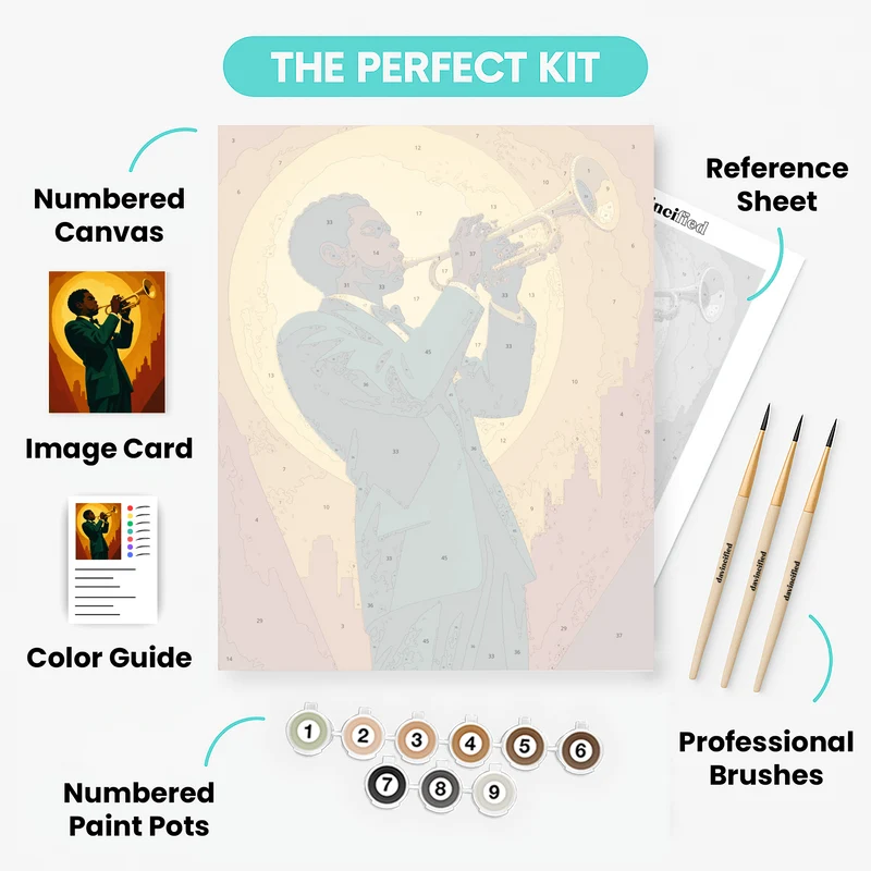 Golden Horn Solo - Paint by Numbers Kit