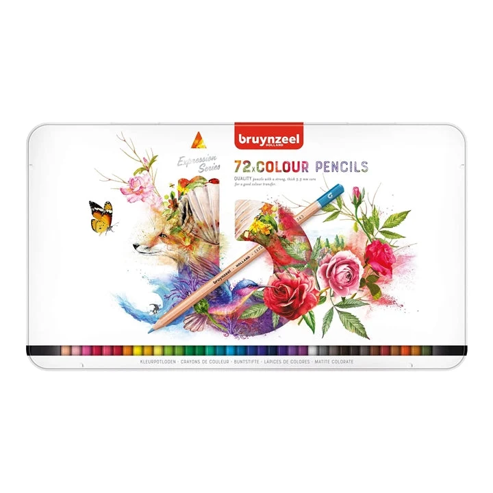 bruynzeel Expression Series Colored Pencils in a Tin