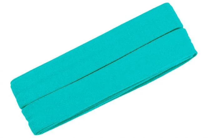 Jersey-Schrägband Viskose 3 Meter türkis Nr. 475