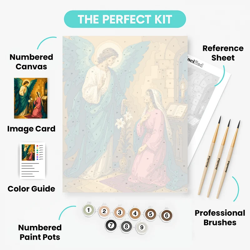 Angel's Annunciation - Paint by Numbers Kit