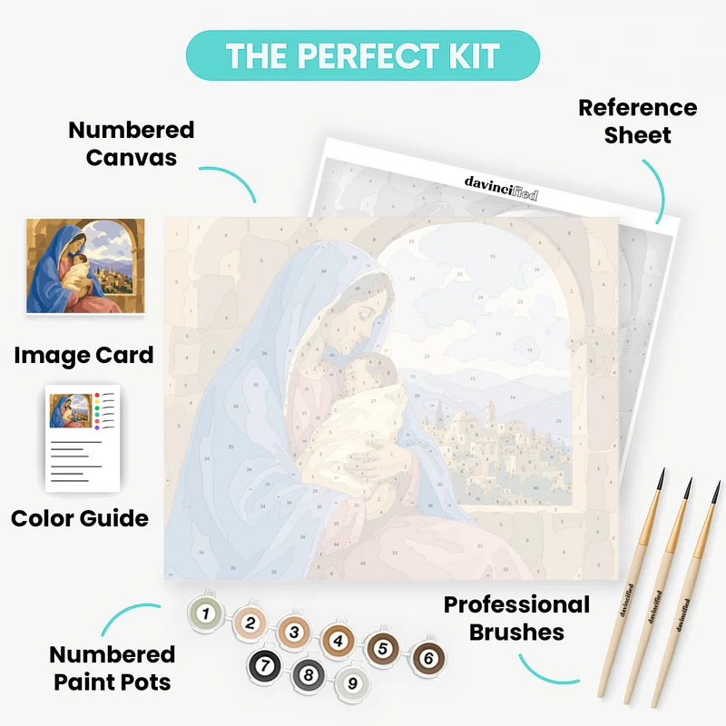 Madonna and Child - Paint by Numbers Kit