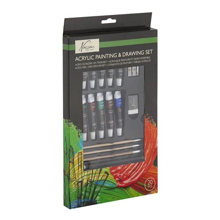 Acrylic Paint Set with Accessories
