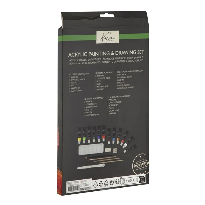 Acrylic Paint Set with Accessories