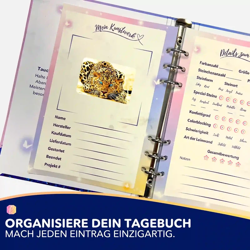 Aufkleber 5er-Set - Leopard Blue Eyes MINI