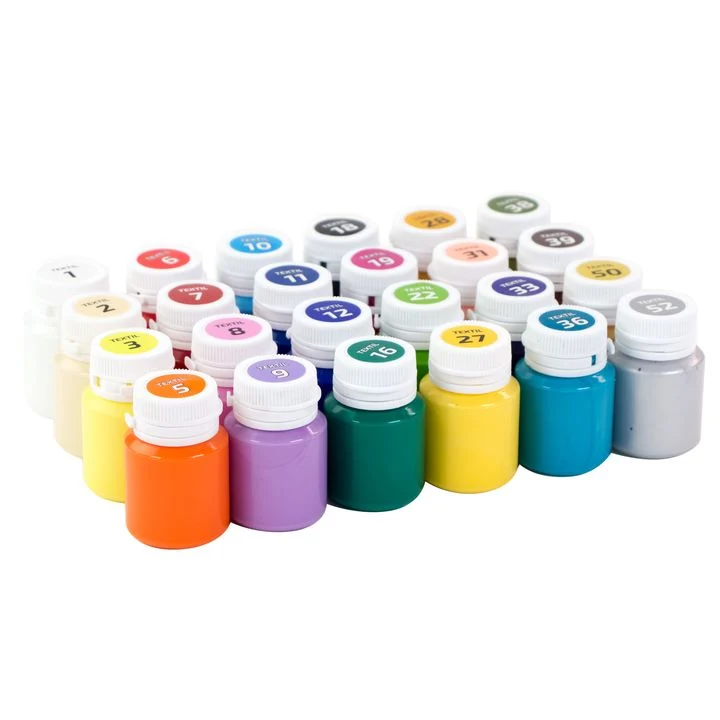 ROSA TALENT HEART Set of Acrylic Fabric Paints, 24 x 20 ml