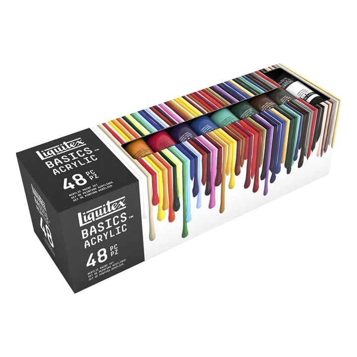 Liquitex Basics Acrylic Paint Set, 48 × 22 ml