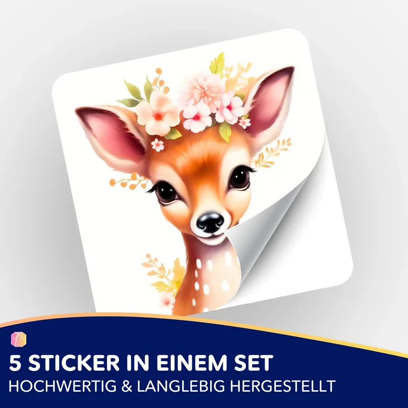 Aufkleber 5er-Set - Bambi Babsy