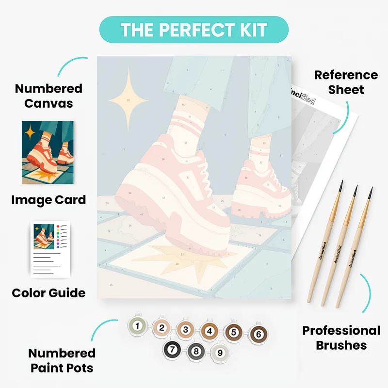 Retro Dance Step - Paint by Numbers Kit