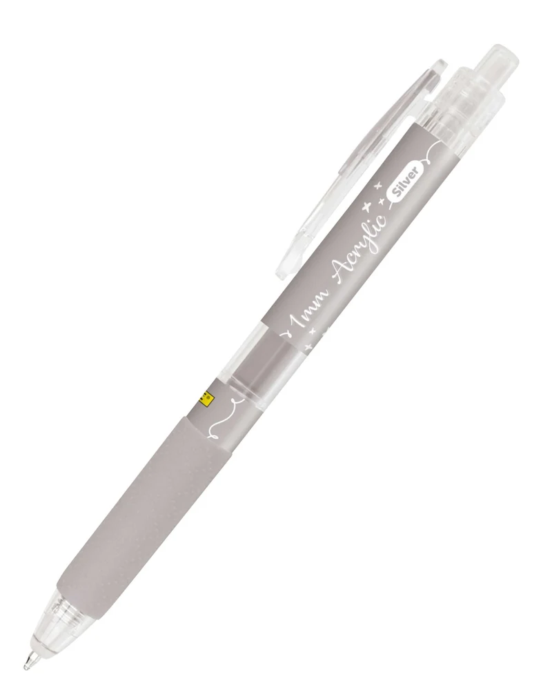 ONLINE Calli.Brush Acrylic Liner Silber 1mm Spitze 12 Farben