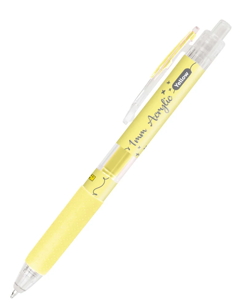 ONLINE Calli.Brush Acrylic Liner Gelb 1mm Spitze 12 Farben