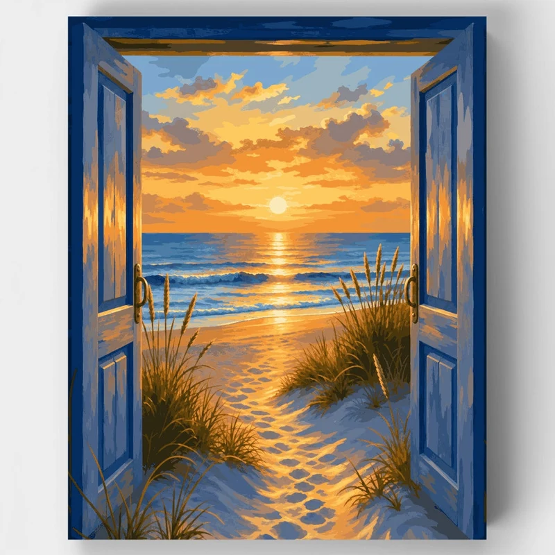 Doorway to the Shore - Paint by Numbers Kit