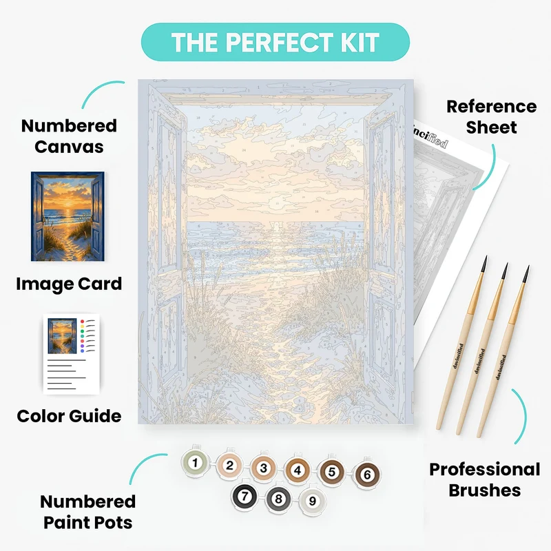 Doorway to the Shore - Paint by Numbers Kit