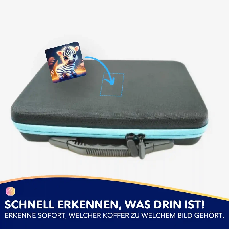 Aufkleber 5er-Set - Süsses Zebrababy
