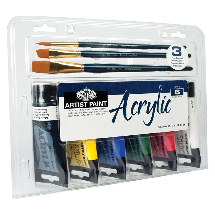 Royal & Langnickel Essentials Acrylic Paint Set of 9