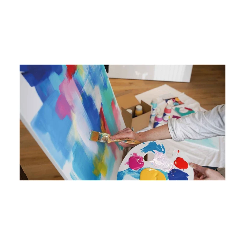 KREUL Triton Modern Mix Colors Acrylic Paint Set, 6 x 750 ml