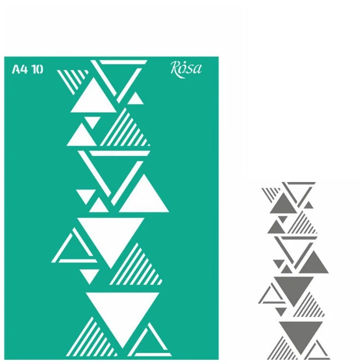 Rosa Talent Self-Adhesive Stencil A4, Pattern No. 10