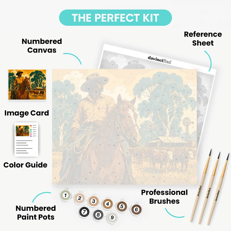 Outback Stockman - Paint by Numbers Kit
