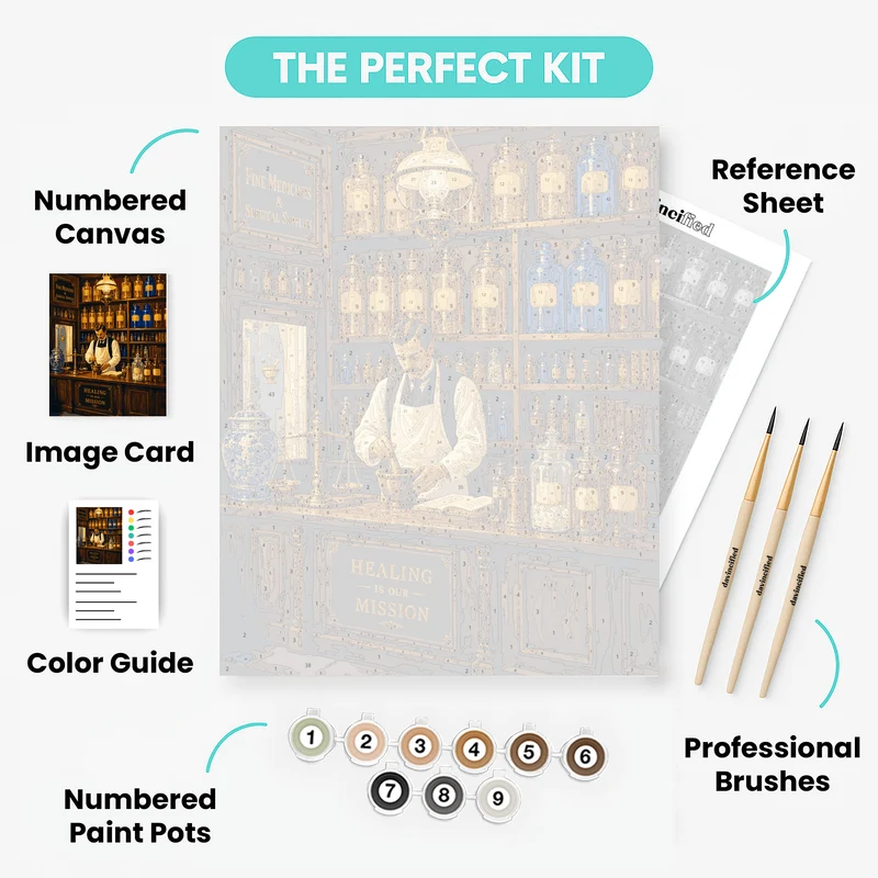 Victorian Apothecary - Paint by Numbers Kit