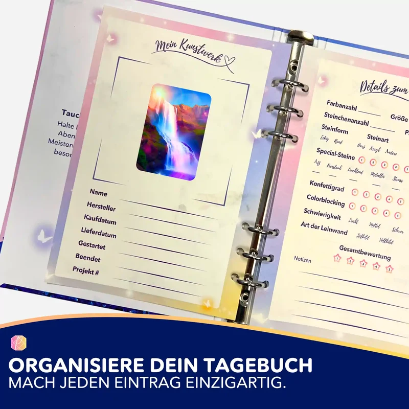 Aufkleber 5er-Set - Glanz des Wasserfalls