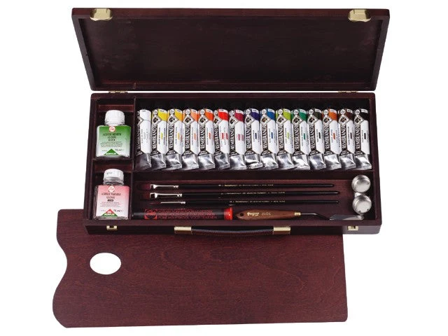 Rembrandt Professional Acrylic Paint Set, 15x40 ml + Accessories