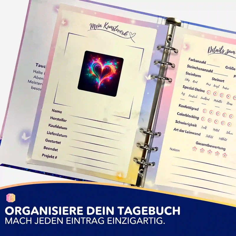 Aufkleber 5er-Set - Herzflimmern