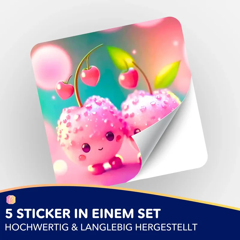 Aufkleber 5er-Set - Sweet Cherrys