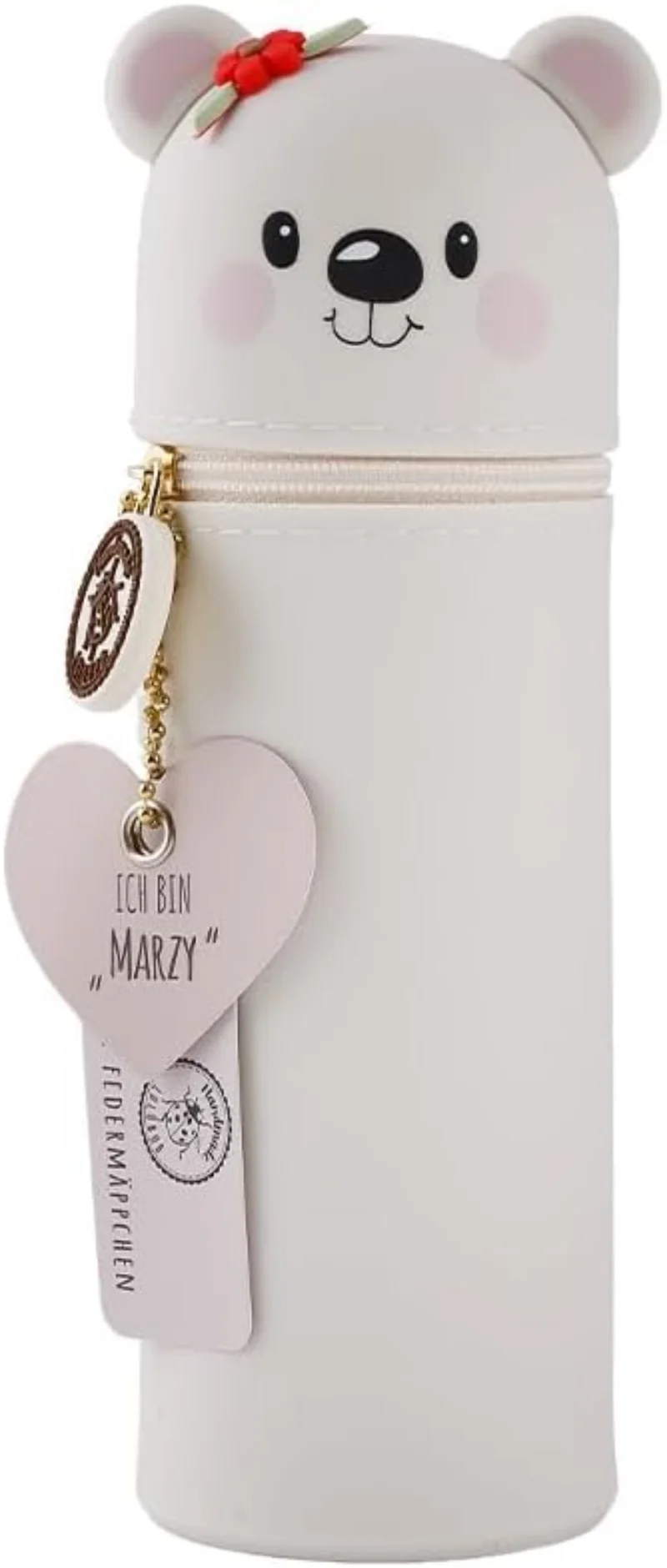 Silikon Federmäppchen Eisbär Marzy - Lustiges Tierdesign