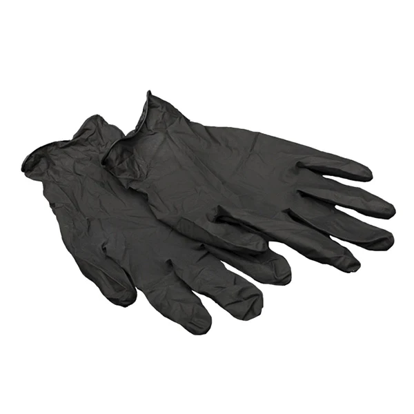 Montana - Black Latex Gloves Size Medium Box of 100