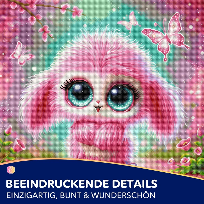 Diamond Painting - Pink Fluffel Knuffel
