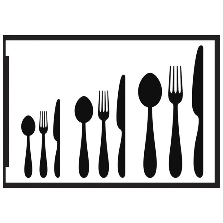 Set Self-Adhesive Cutlery Stencil A5