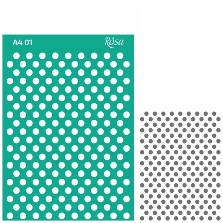 Rosa Talent Self-Adhesive Stencil A4, Pattern No. 01