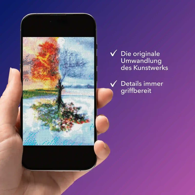 Digitale Bildmappe - Baum der 4 Jahreszeiten MINI