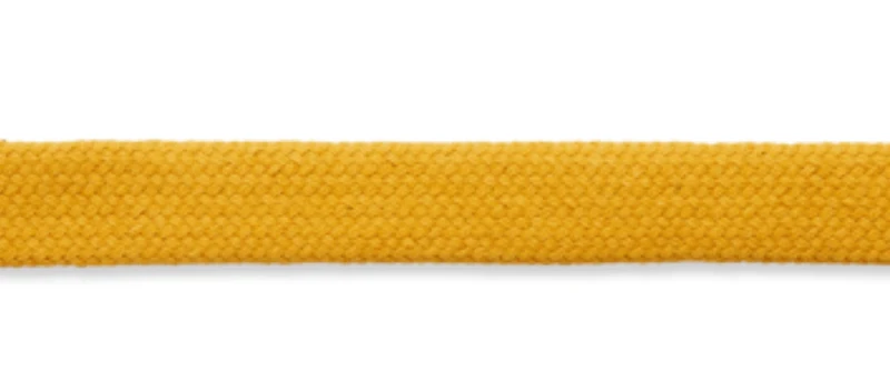 Kordel Hoodiekordel geflochten 15mm gelb senfgelb