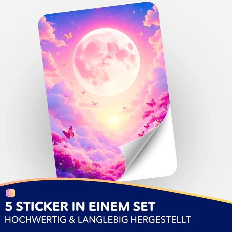 Aufkleber 5er-Set - Wolkenreich