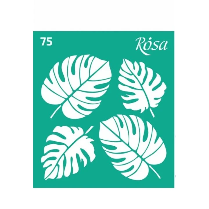 Rosa Talent Self-Adhesive Stencil 9 x 10 cm, Pattern No. 75