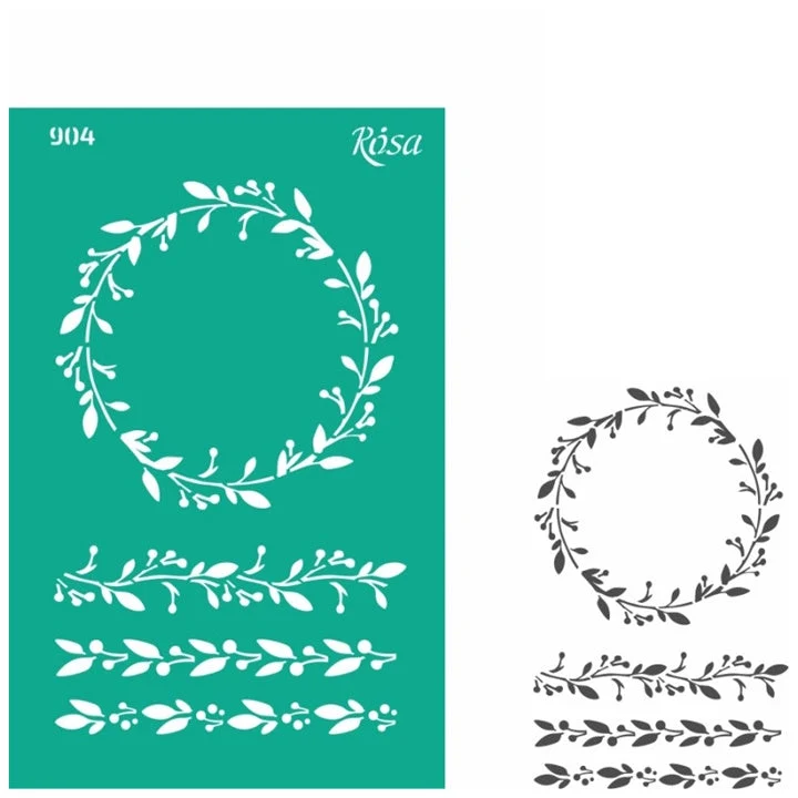 Rosa Talent Self-Adhesive Stencil, 13 x 20 cm, Pattern No. 904