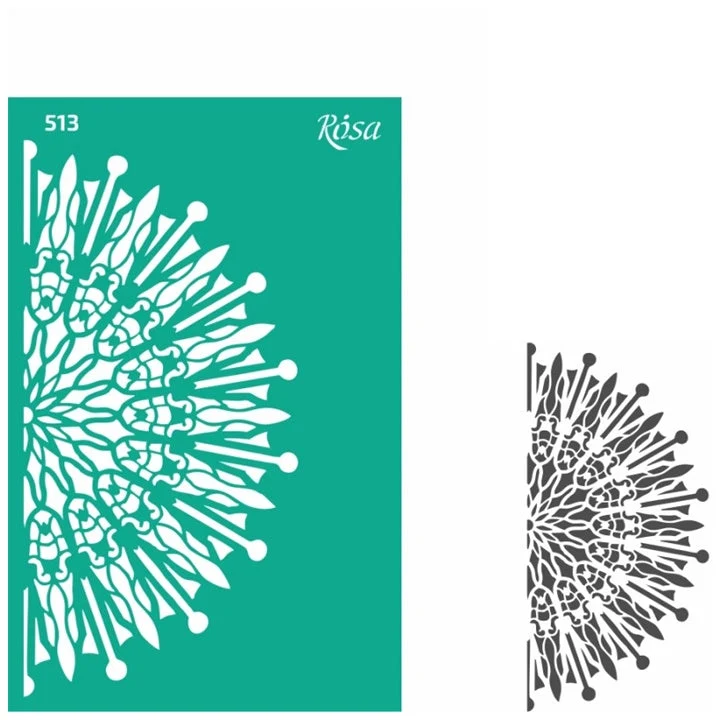 Rosa Talent Self-Adhesive Stencil, 13 x 20 cm, Pattern No. 513