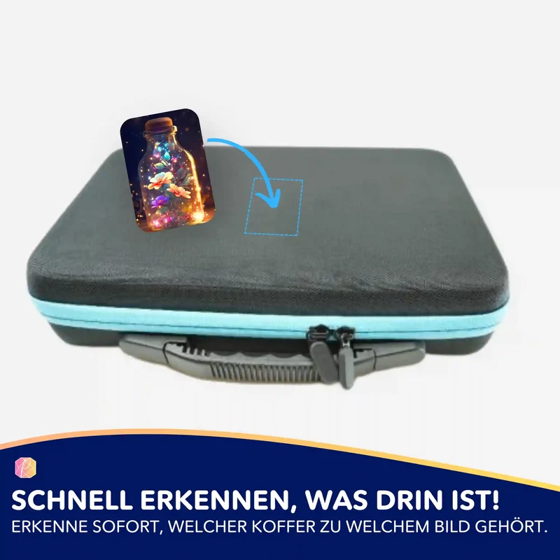 Aufkleber 5er-Set - Leuchtender Blütenzauber