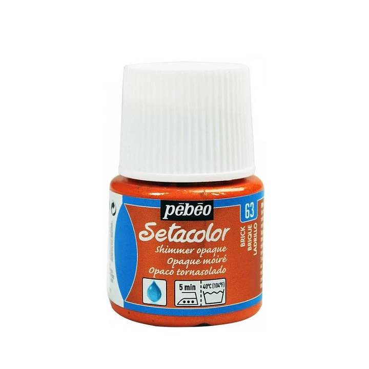 Pebeo Setacolor Opaque Shimmer Metallic Fabric Paint, 45 ml
