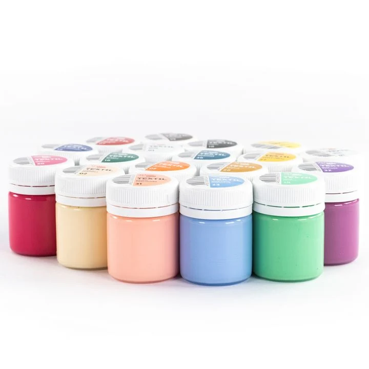 ROSA STYLE TALENT Acrylic Fabric Paint Set, 18 x 20 ml