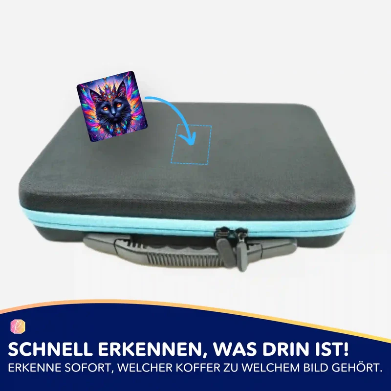 Aufkleber 5er-Set - Mystic colorsplash Cat