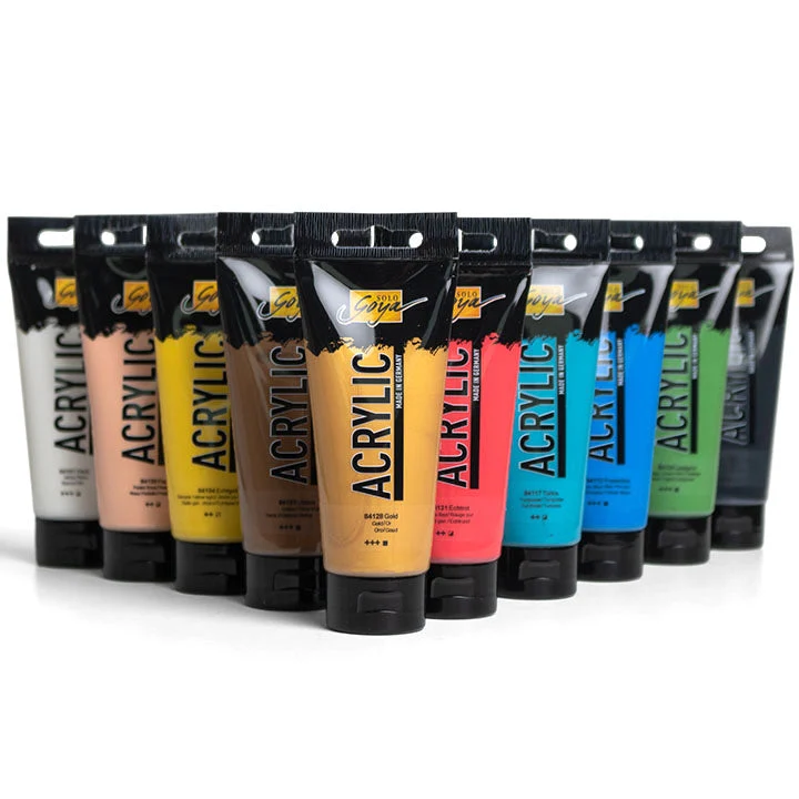Solo Goya Acrylic Paints - ARTMiE Gold Matches | Set of 10 x 100 ml