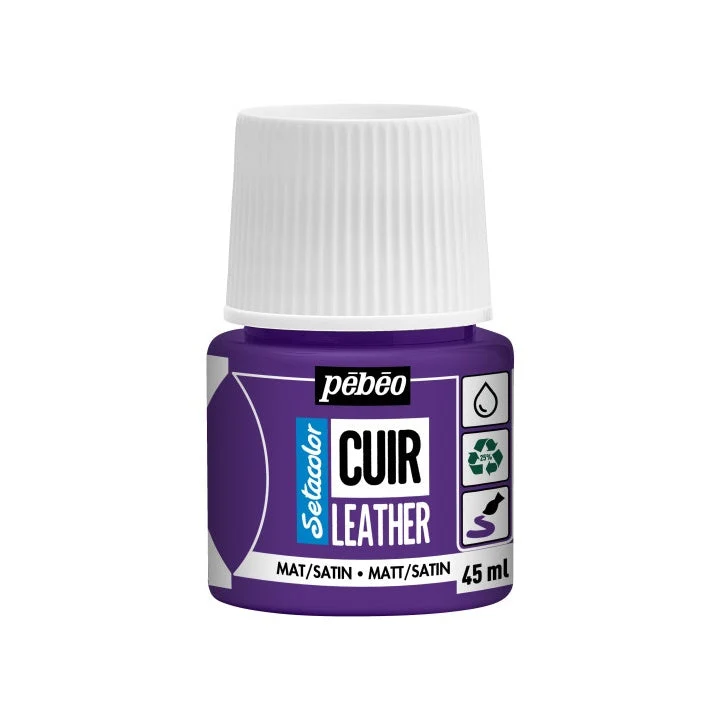Pebeo Setacolor Leather Paint, Matte/Satin, 45 ml