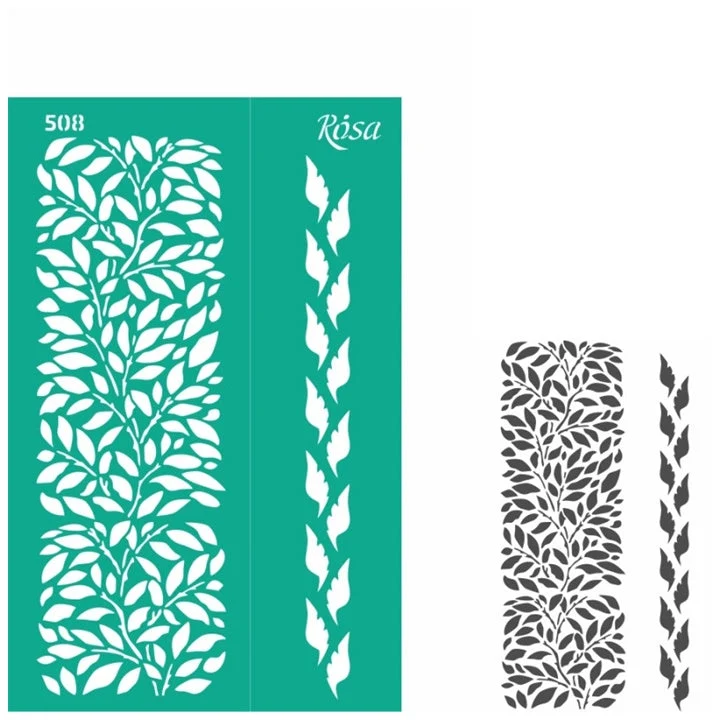 Rosa Talent Self-Adhesive Stencil 13 x 20 cm, Pattern No. 508