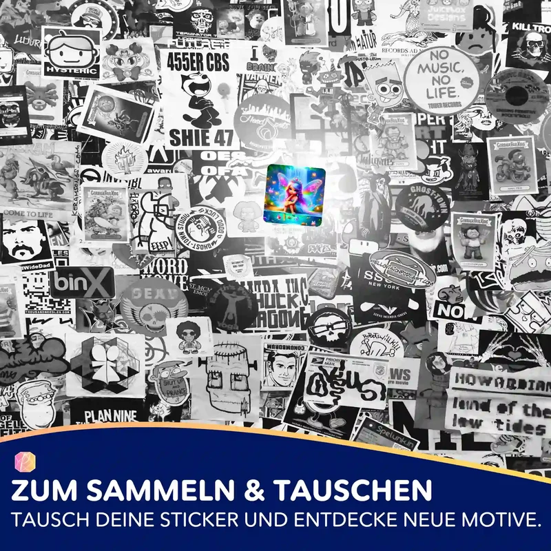 Aufkleber 5er-Set - Entspannung am Elfenteich