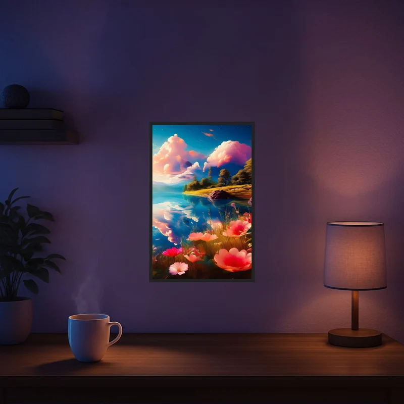 Diamond Painting - Blick auf den See